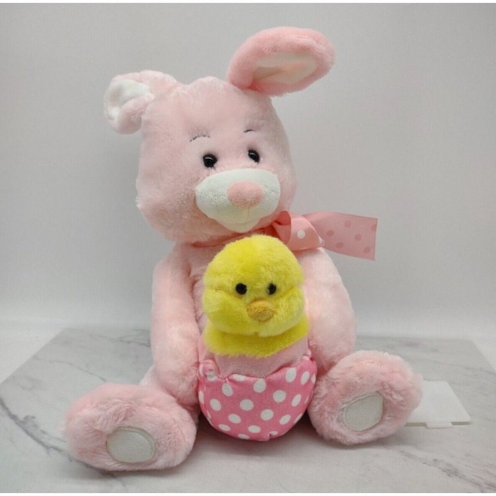 Easter Bunny & Chick Sound N Light Animatronics Plays Music Moves Sings Works